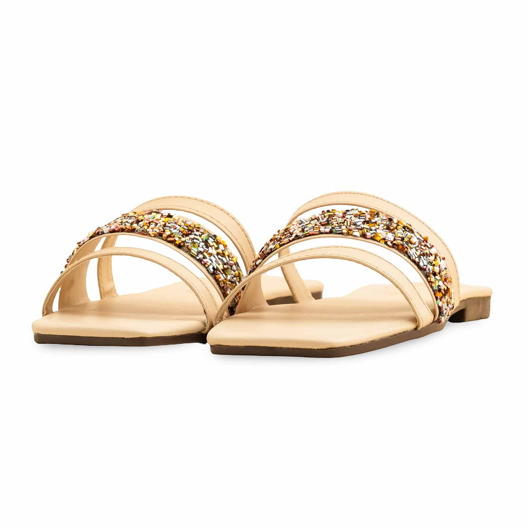 Cream Casual Slipper For Ladies CL2061