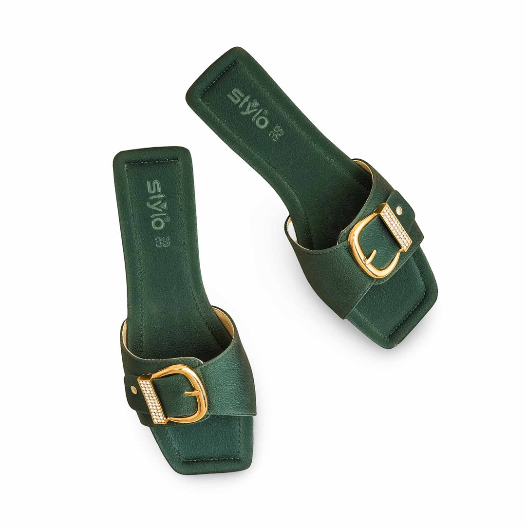 Green Casual Slipper CL2063