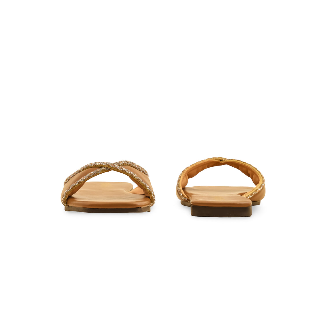 Beige Casual Slipper For Women CL2065