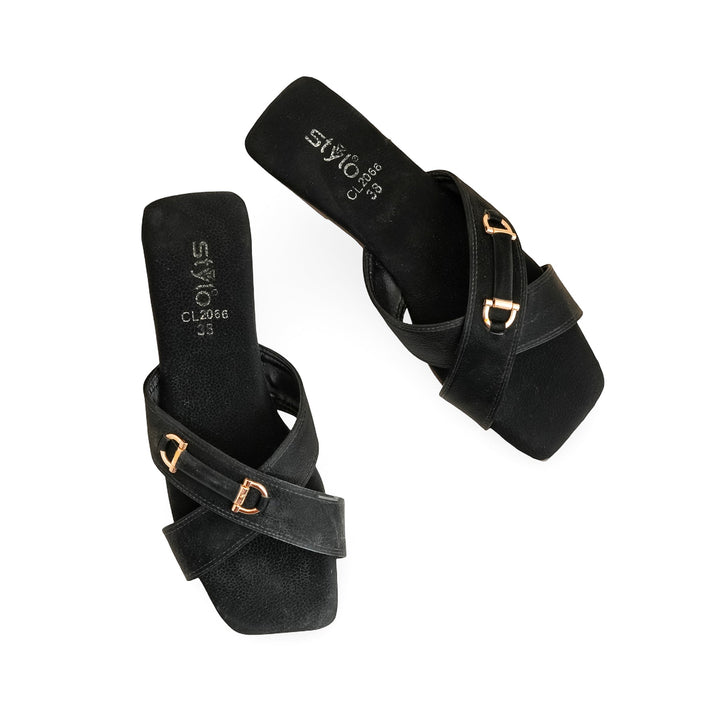 Black Casual Slipper CL2066