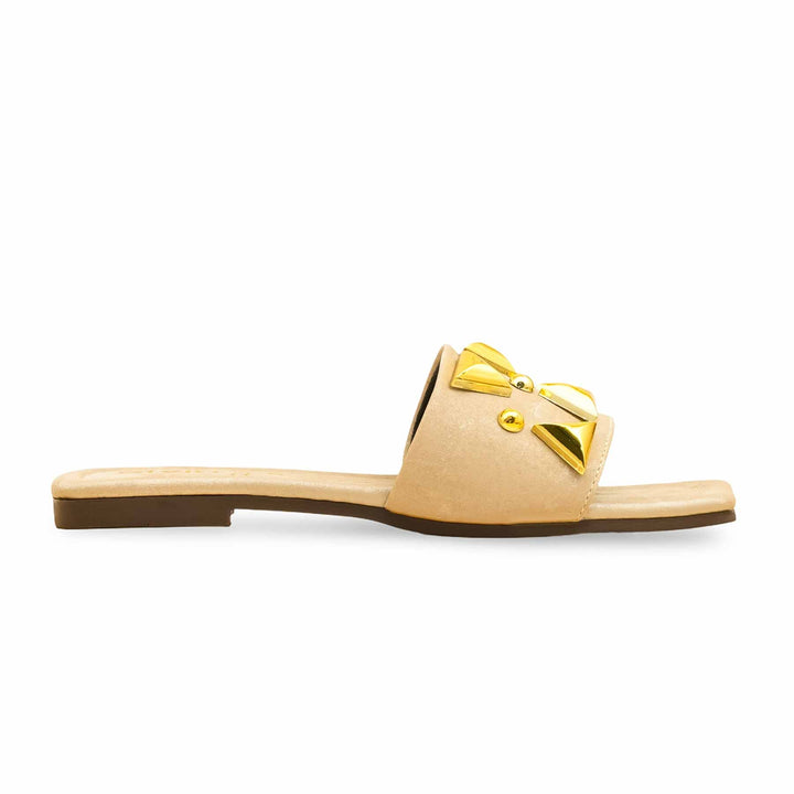 Golden Casual Slipper For Women CL2074