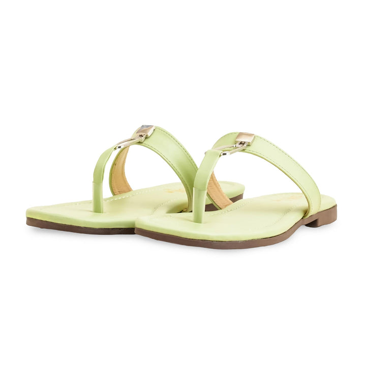 Green Casual Women Chappal  CL2082