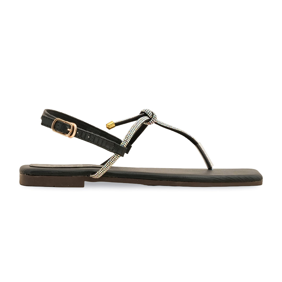 Black Casual Chappal CL2084