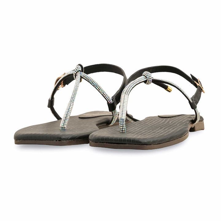 Black Casual Chappal CL2084