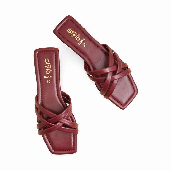 Maroon Casual Slipper CL2092