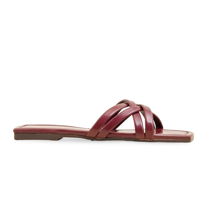 Maroon Casual Slipper CL2092