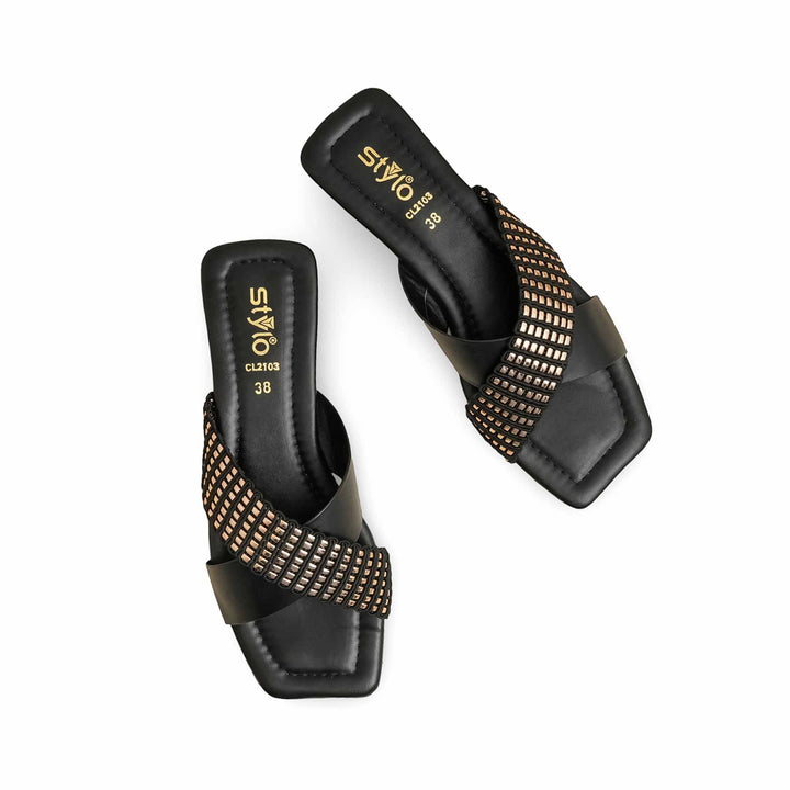 Black Casual Slipper CL2103
