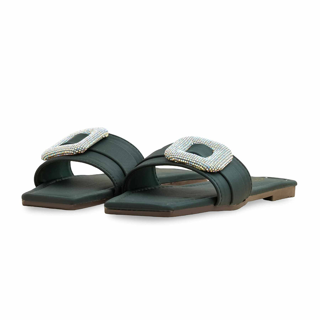 Green Casual Women Slipper CL2104