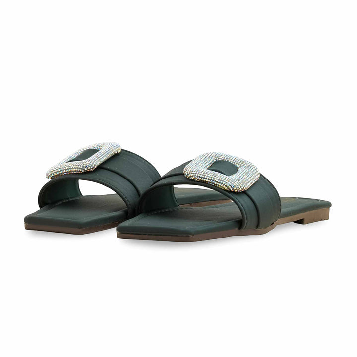 Green Casual Women Slipper CL2104