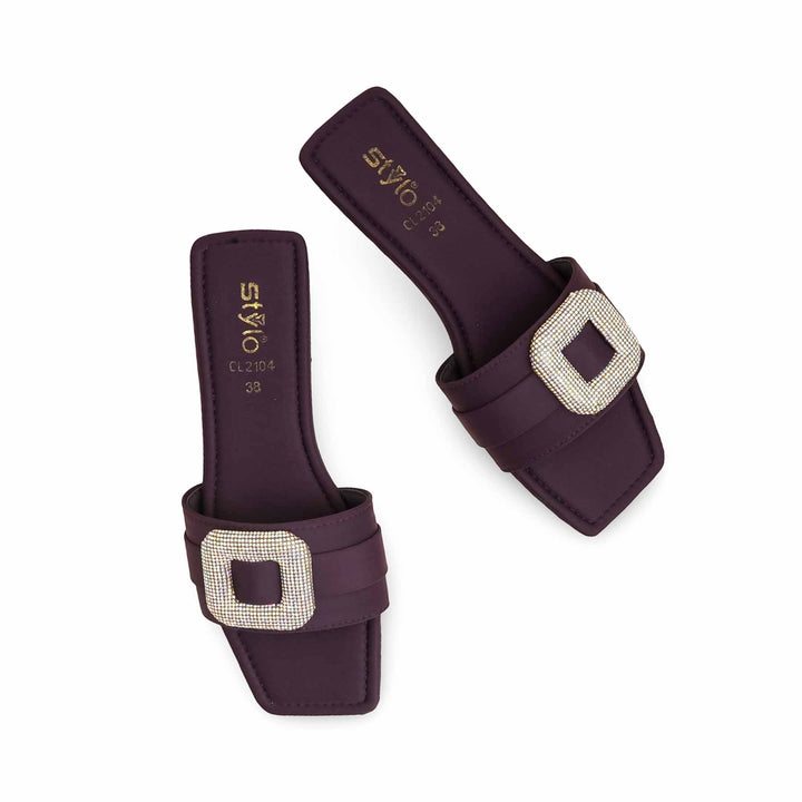 Purple Casual Slipper CL2104