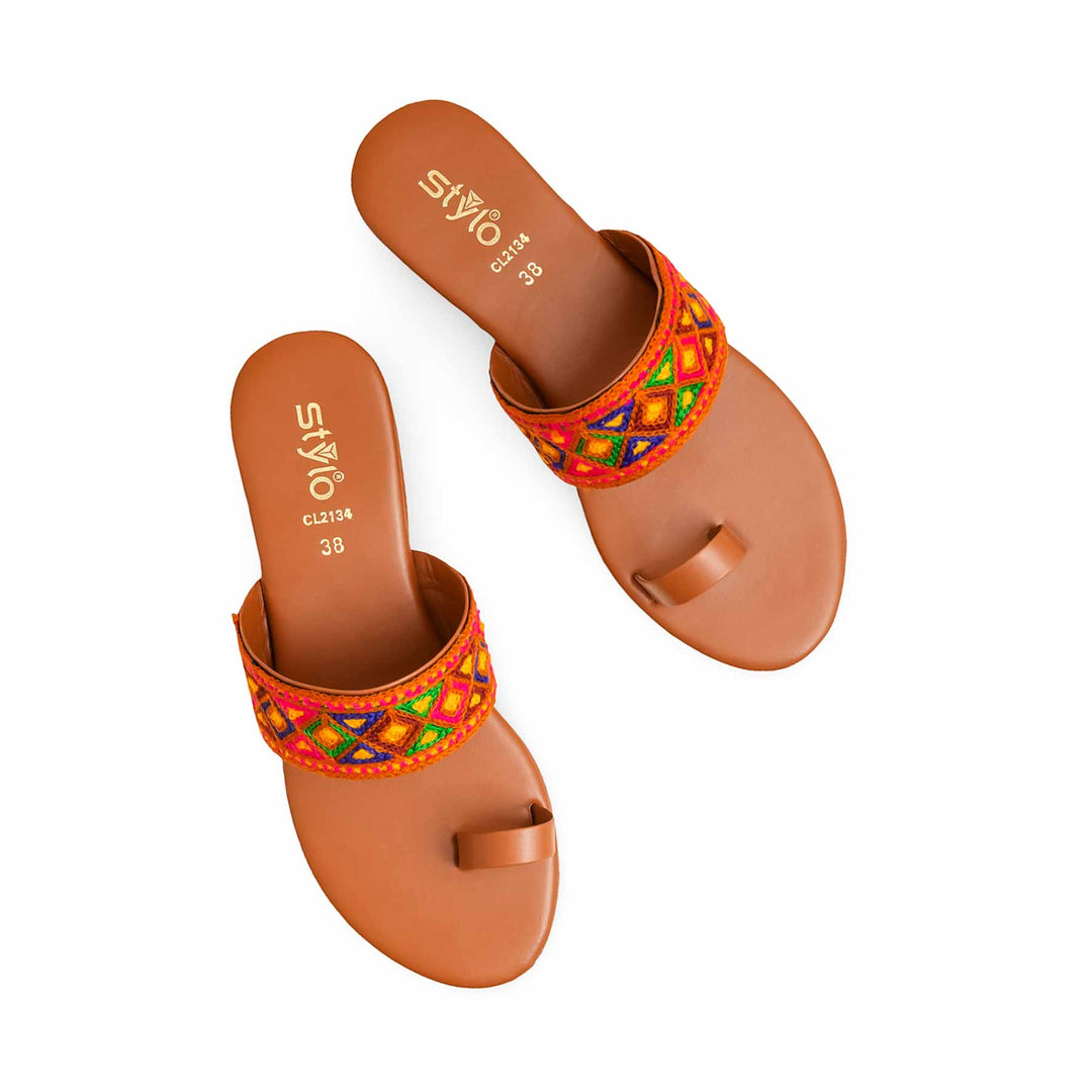 Mustard Casual Chappal For Women CL2134