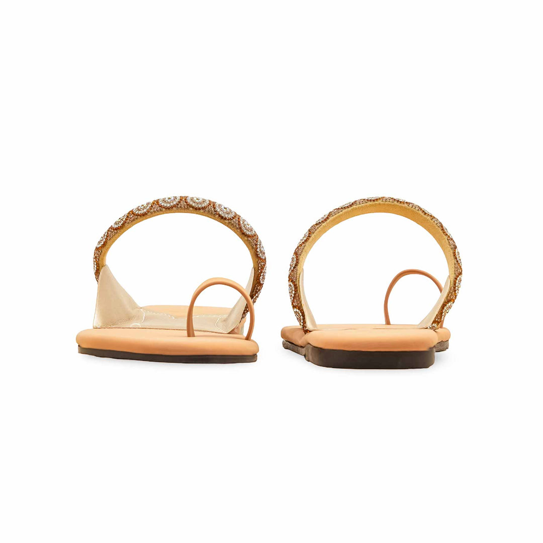 Beige Casual Chappal For Ladies CL2142