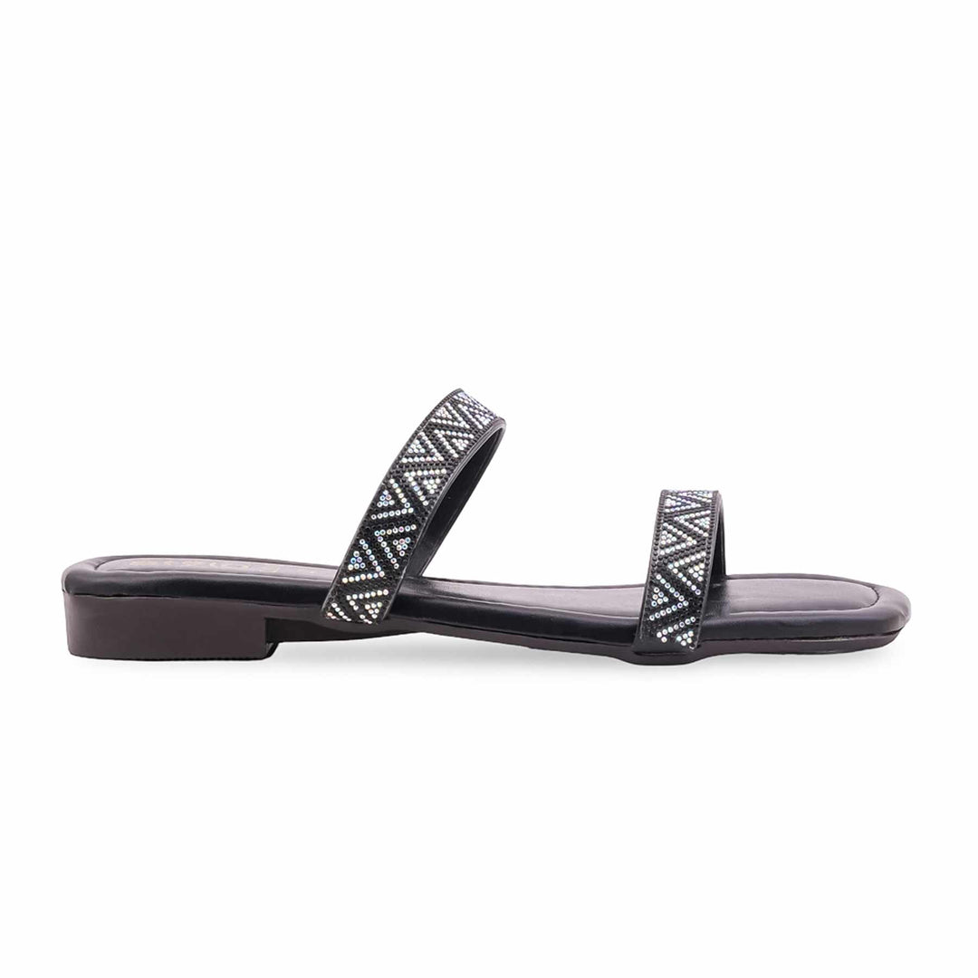 Black Casual Women Slipper CL2145