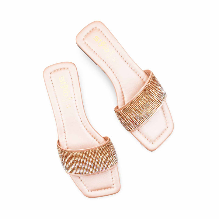 Peach Casual Slipper For Ladies CL2158