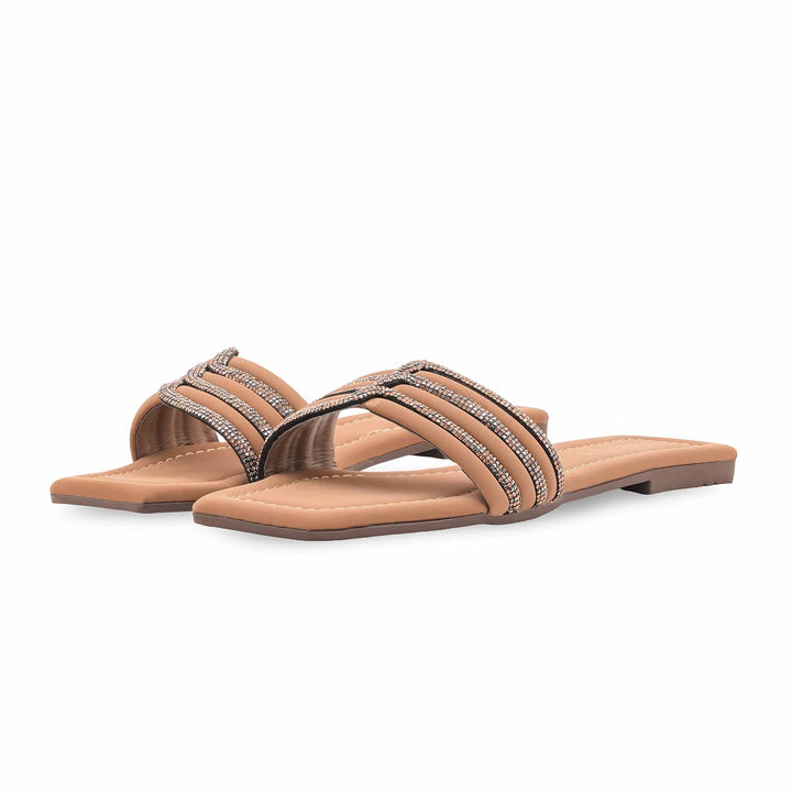 Beige Casual Slipper For Women CL2160