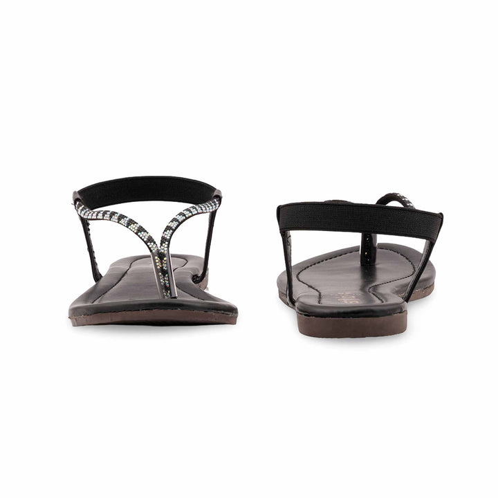 Black Casual Chappal For Women CL2173