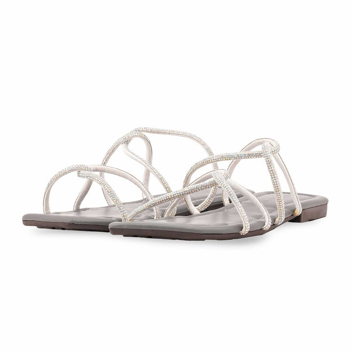 Grey Casual Slipper For Ladies CL2177