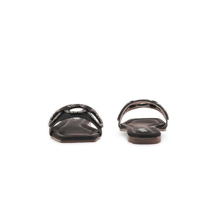 Black Casual Slipper For Ladies CL2184