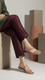 Golden Casual Slipper For Ladies CL2185