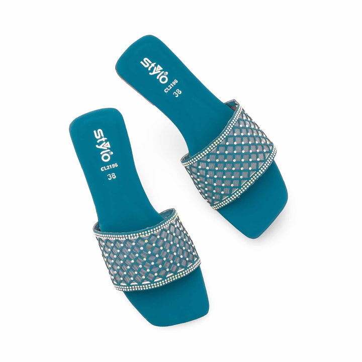 Seagreen Casual Slipper For Ladies CL2196