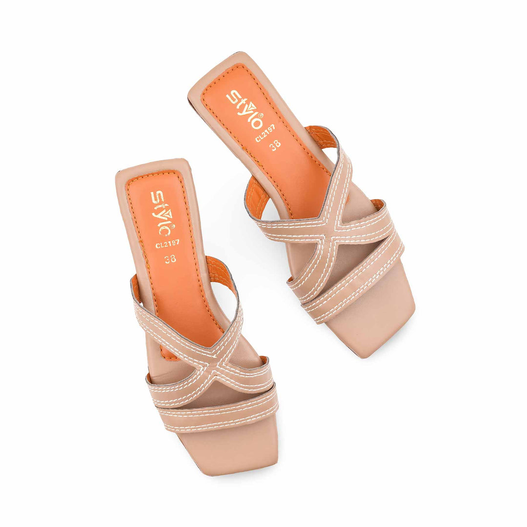 Beige Casual Slipper For Ladies CL2197