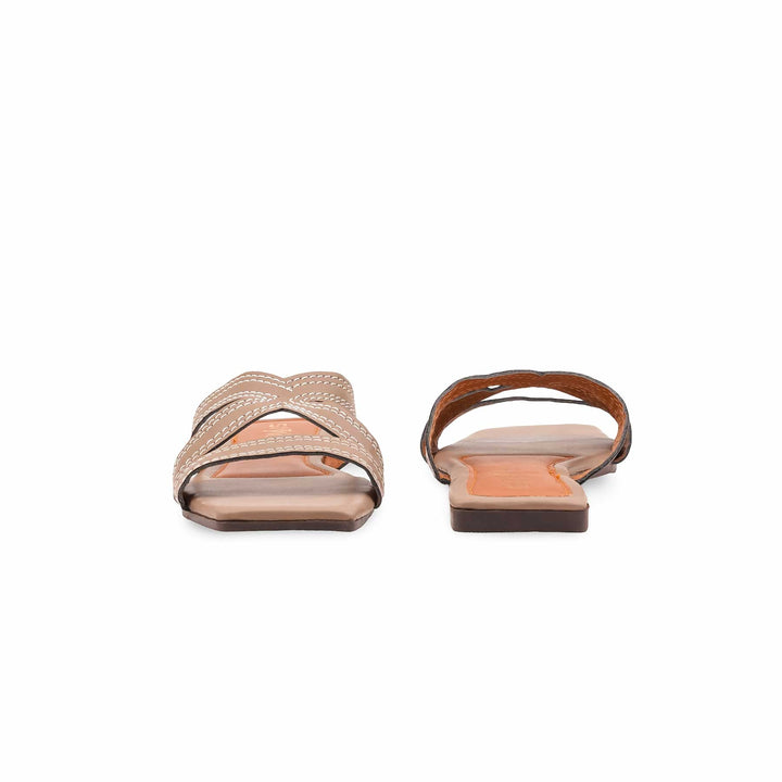 Beige Casual Slipper For Ladies CL2197