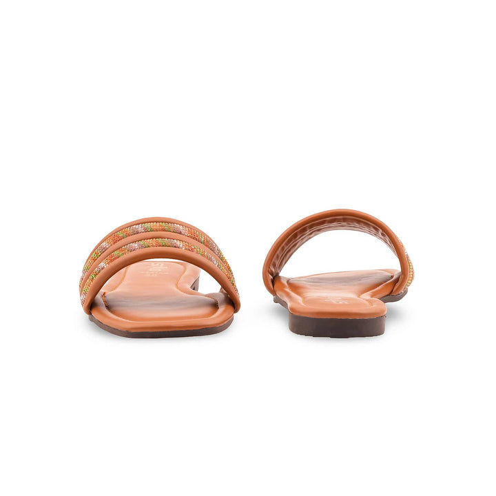 Tan Casual Slipper For Women CL2199