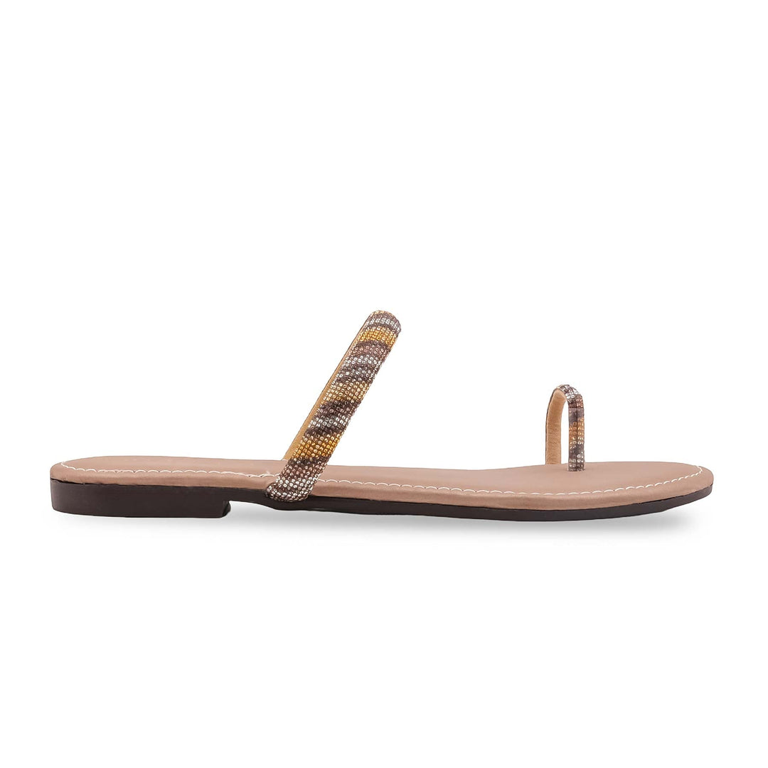 Beige Casual Chappal For Women CL2205