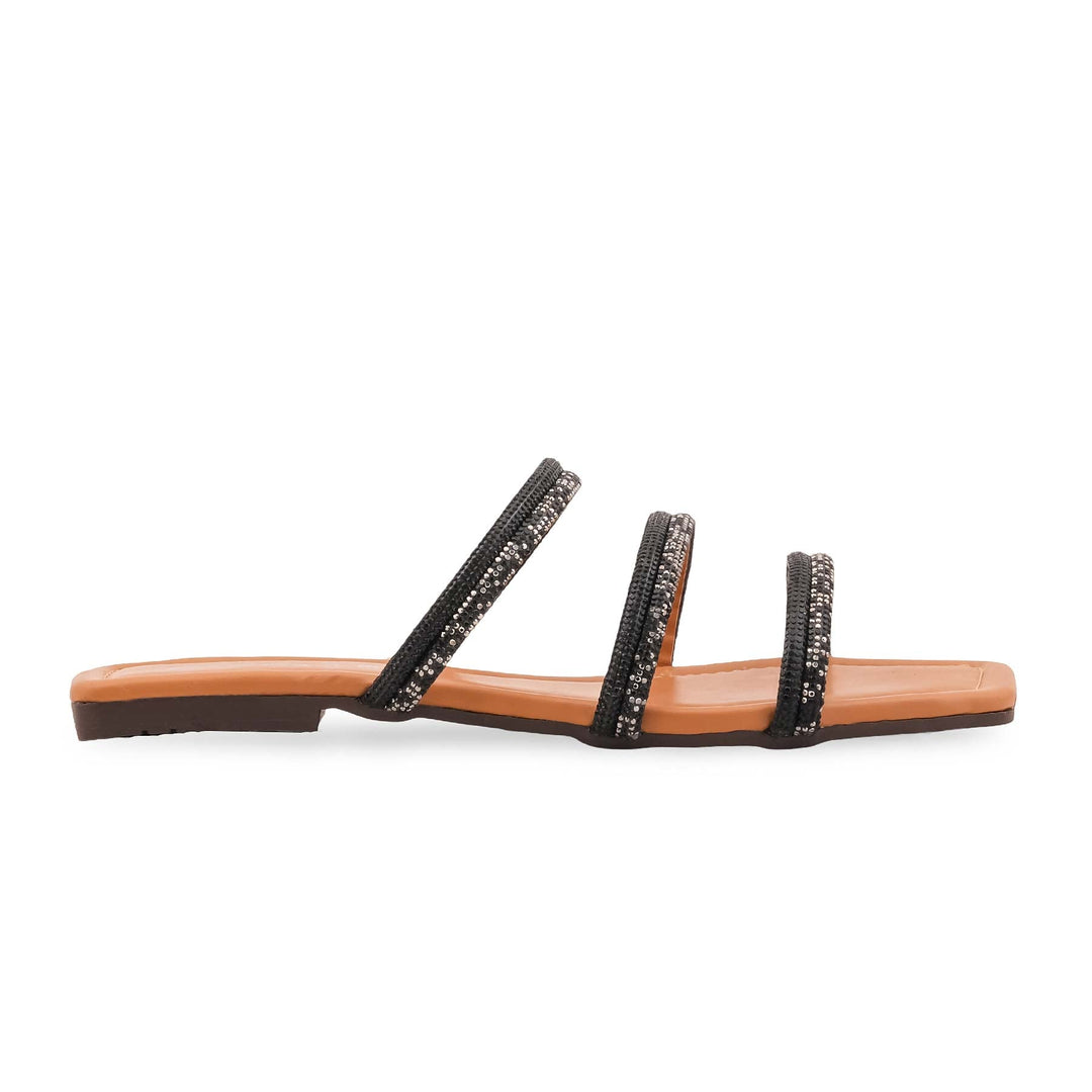 Black Casual Slipper For Women CL2219