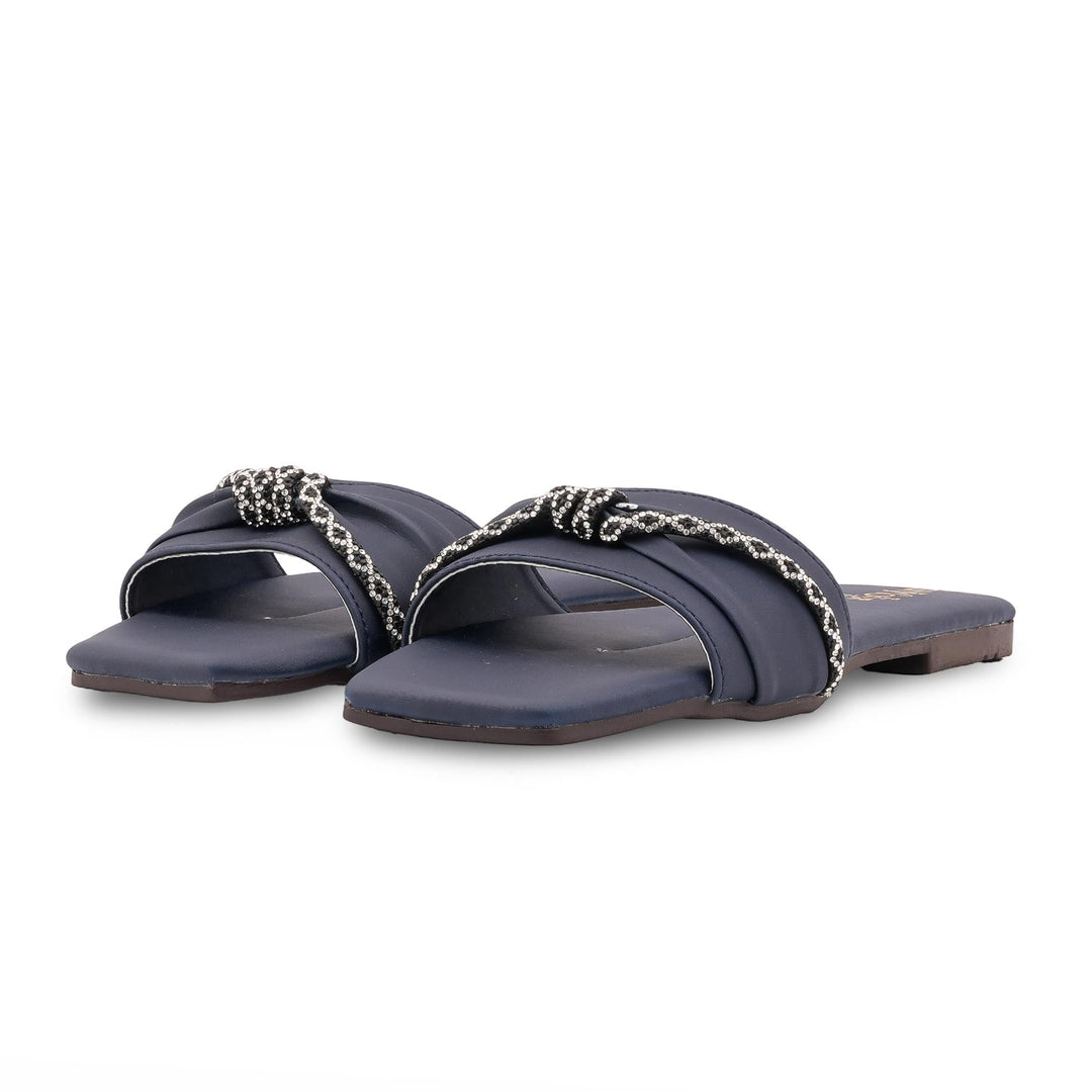 Navy Casual Chappal For Ladies CL2220