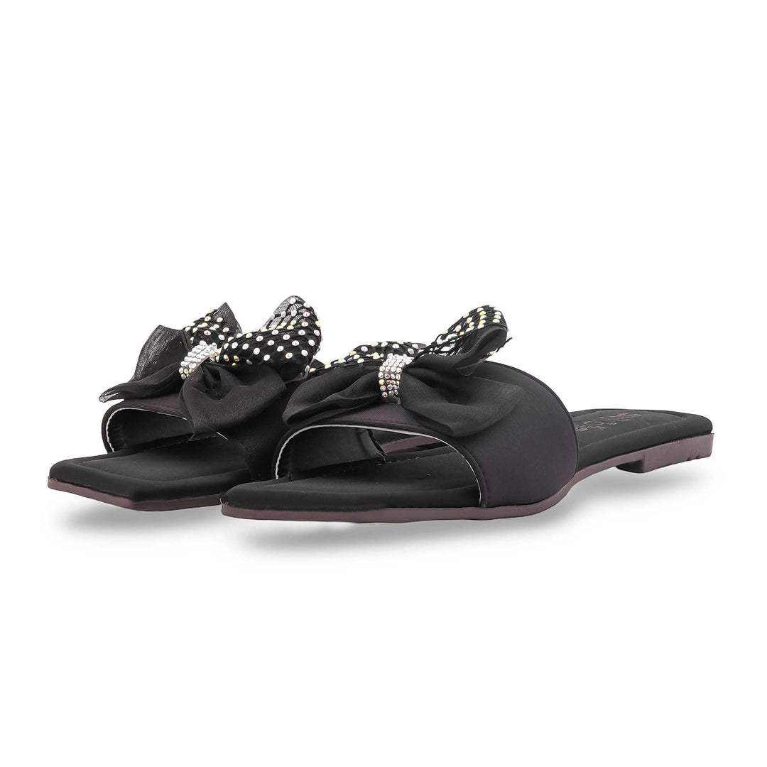 Black Casual Slipper For Women CL2224