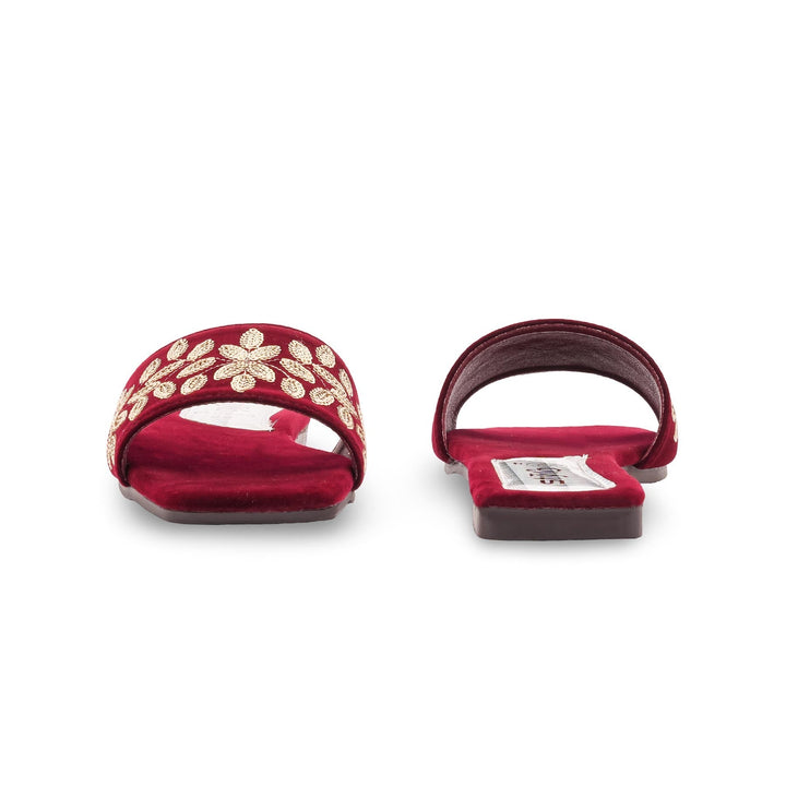 Maroon Casual Slipper For Ladies CL2228