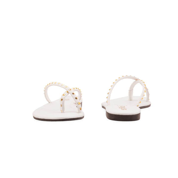 White Casual Chappal For Women CL2232