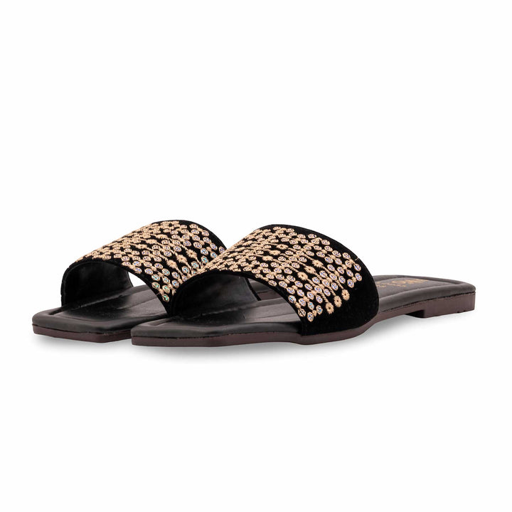 Black Casual Slipper For Women CL2235