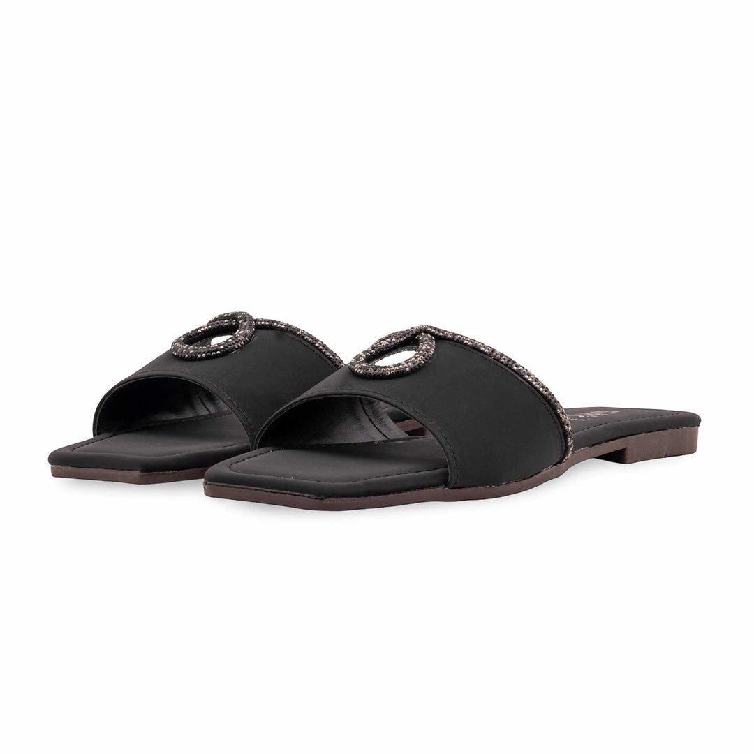 Black Casual Slipper For Women CL2246