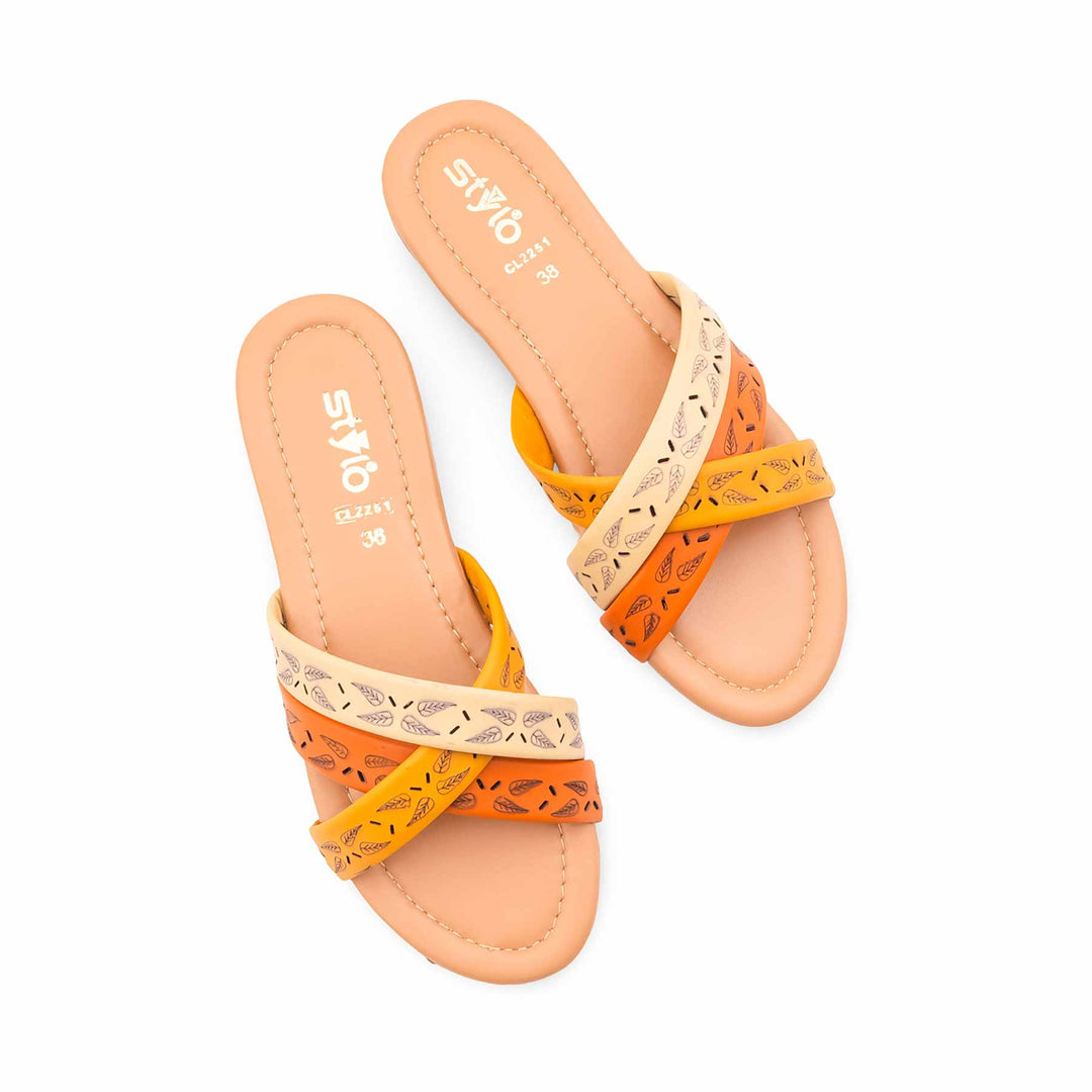 Mustard Casual Slipper For Ladies CL2251