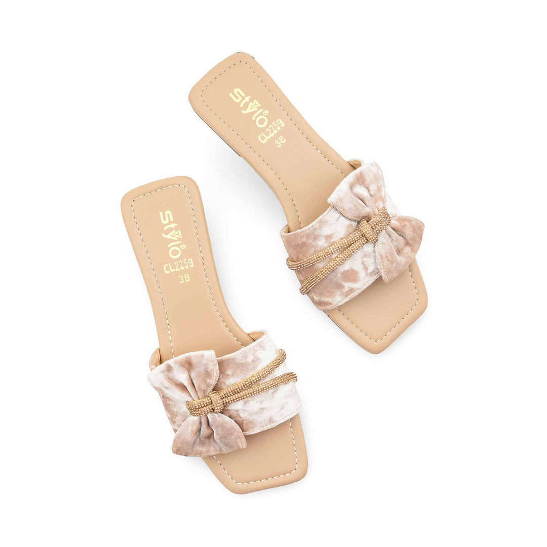 Beige Casual Chappal For Women CL2259