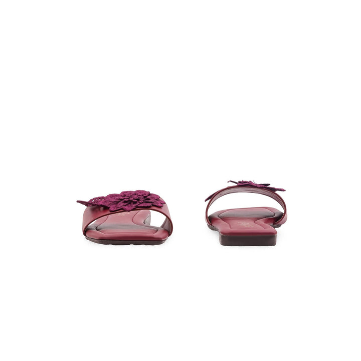 Maroon Casual Slipper For Women CL2272