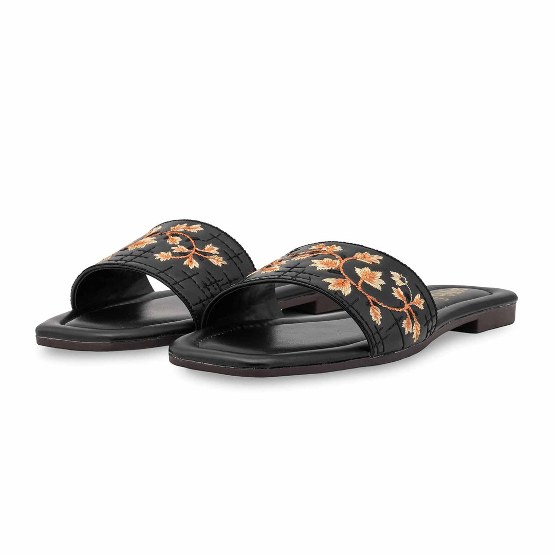 Black Casual Women Slipper CL2273