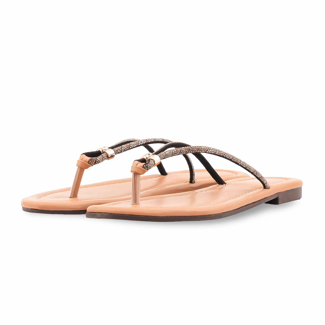 Beige Casual Chappal For Ladies CL2292
