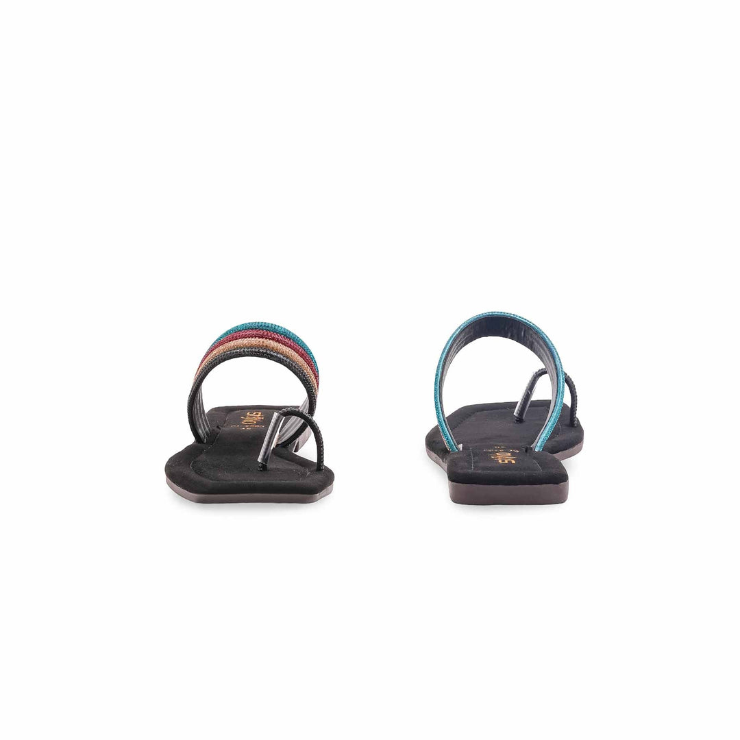 Black Casual Chappal For Women CL2303