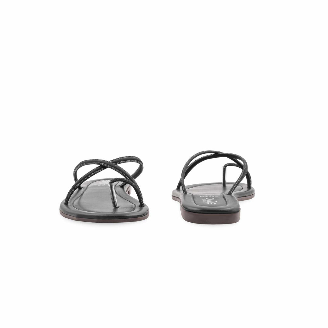 Black Casual Women Chappal CL2308