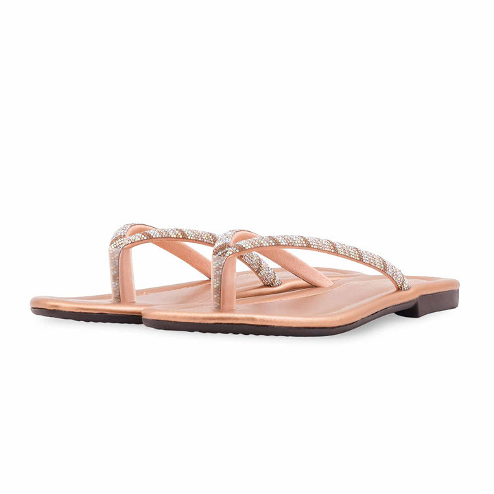 Peach Casual Chappal For Women CL2316