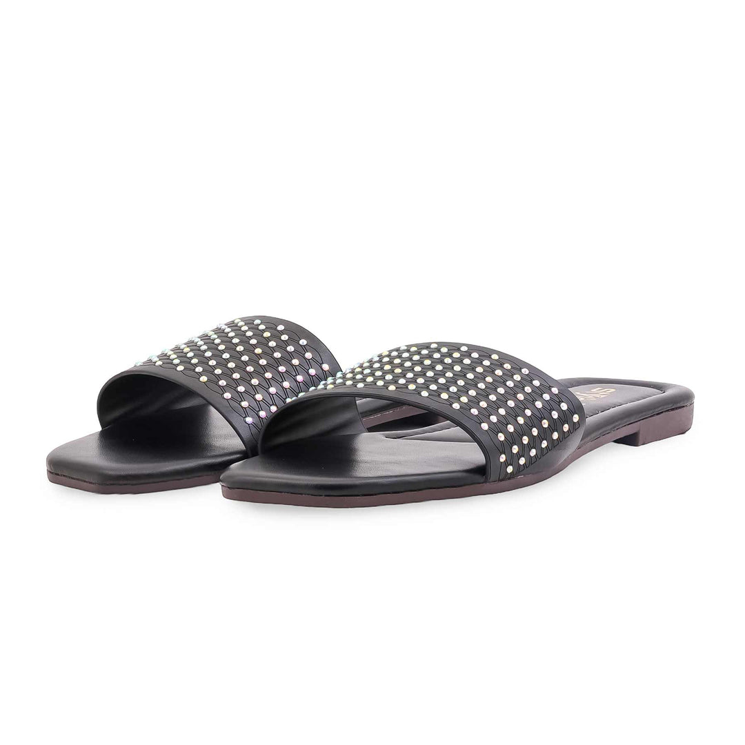 Black Casual Slipper For Women CL2329