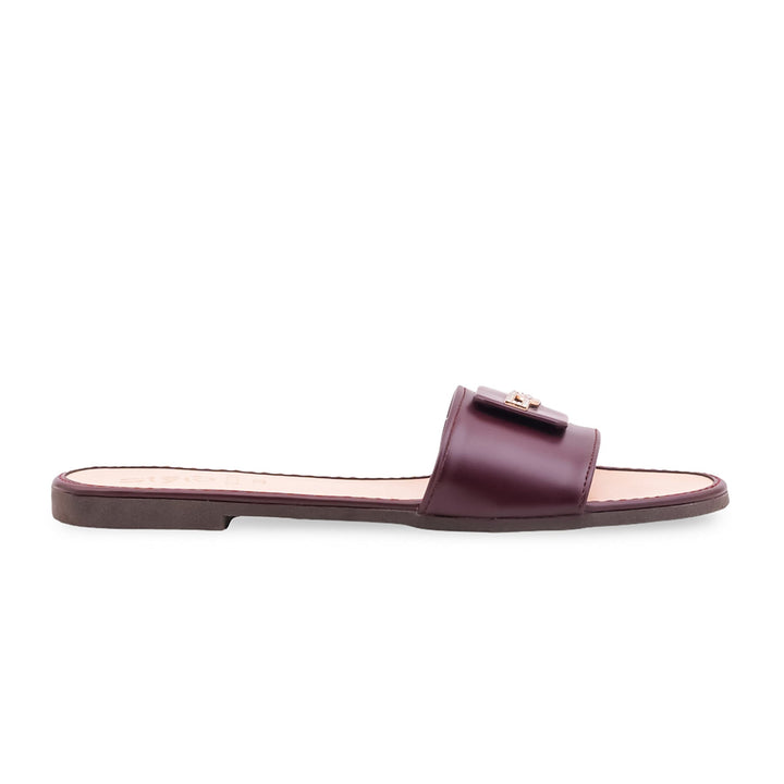 Maroon Casual Women Slipper CL2331