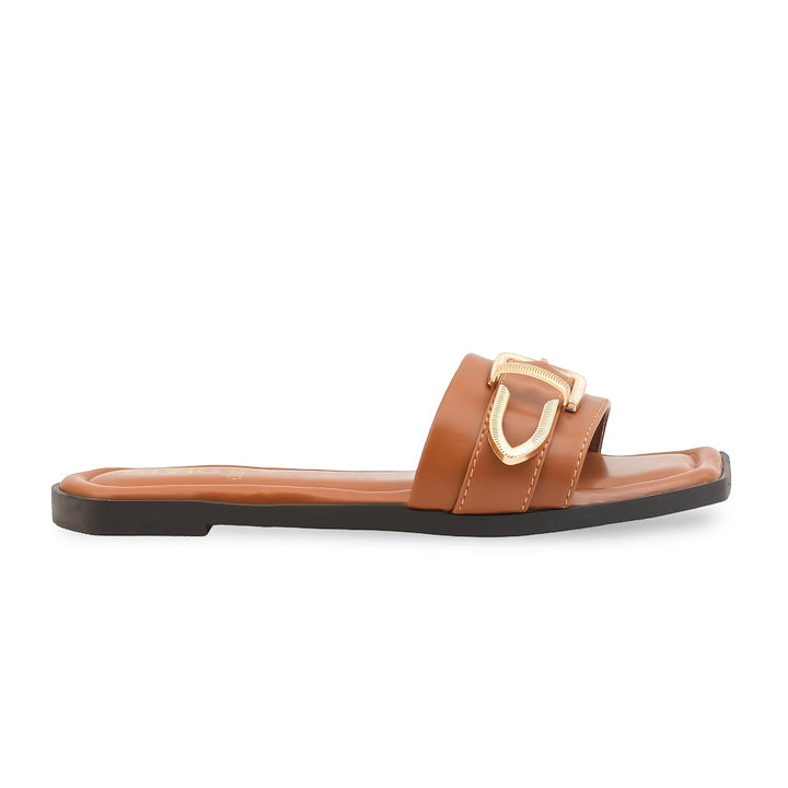 Tan Casual Women Slipper CL2333