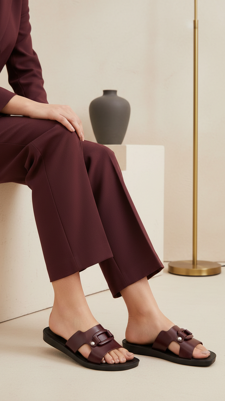 Maroon Casual Softy For Ladies CL5629