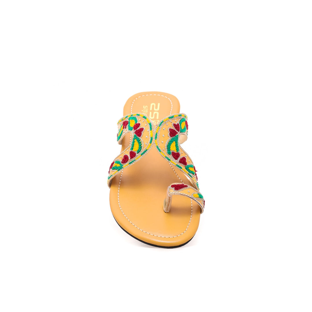 Mustard Ethnic Chappal EC0157