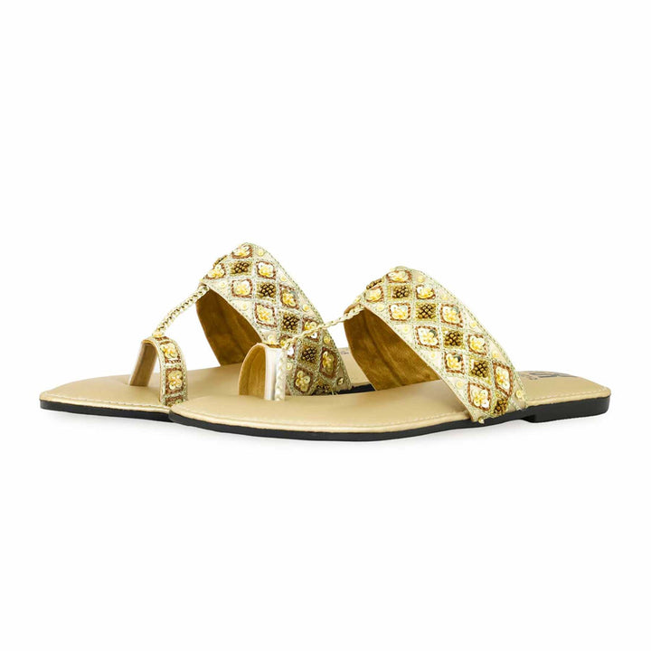 Golden Fancy Chappal EC0212