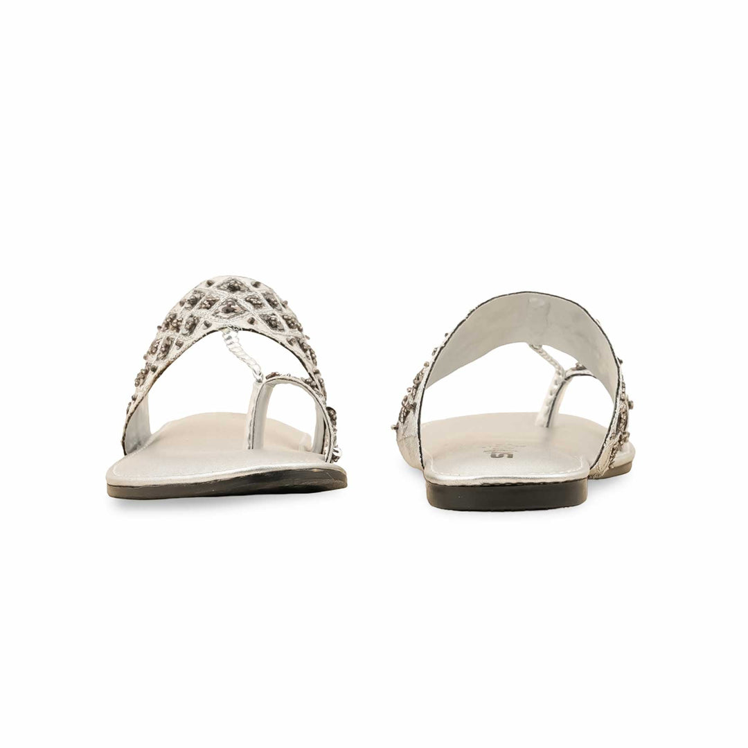 Silver Fancy Chappal EC0212